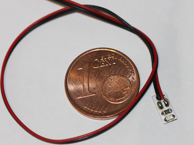 10 x 12V mini SMD LED 0603 7xFarben mit Vorwiderstaende+kabel 