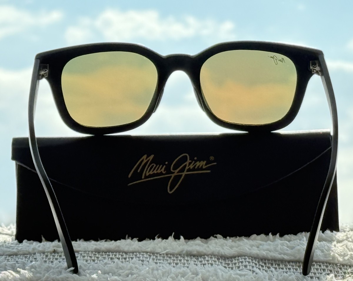 Maui Jim Shore Break MJ 822 2M Matte Black Frame + Hawaii 