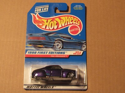 Hot Wheels   1998   Tail Dragger  #659   Purple    New  Sealed