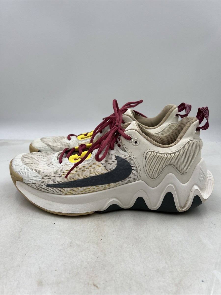 Nike Giannis Immortality 2 Mens 10 White/Grey/Yellow Gum