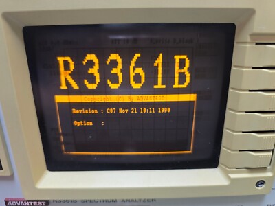 Advantest R3361B Spectrum Analyzer 9Khz-3.6Ghz - TESTED | eBay