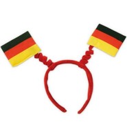 Deutschland Fahnen Haarreif Wabbles Schwarz Rot Gold Fan KostüM WM EM Party
