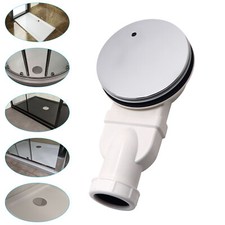 Bathroom Slim Shallow Shower Waste Tray Membrane Trap 40mm Height Low Profile UK