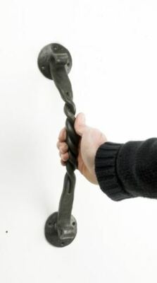 Türgriff Schmiedeeisen natur - 394 mm hoch