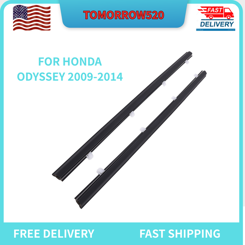 Joint De Fenêtre (weatherstrip) Pour Honda Odyssey 2009-2014 - 4 Pièces - Noir