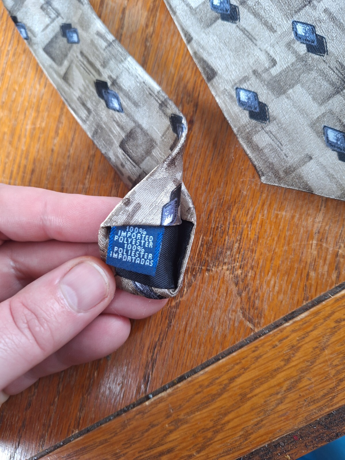 StringBeans Geometric Pattern Mens Tie Necktie - image 3