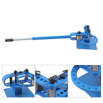Premium Pipe Tube Bender 1''-3'' inch Manual Tube Bender w/ 7 Dies Tubing Metal