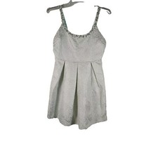 Miami Cocktail Dress (NWT) Size L Seafoam Green And White