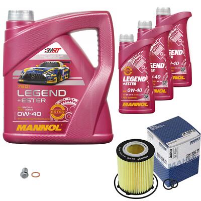 MAHLE Ölfilter 7 L MANNOL Legend+Ester 0W-40 für Mercedes-Benz B-Klasse