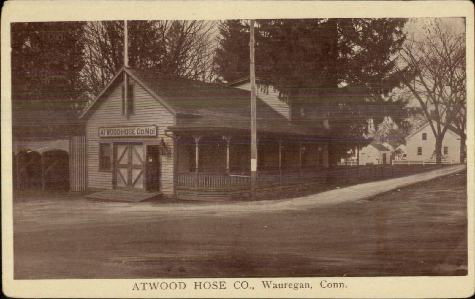 Wauregan CT Atwood Hose Co Fire Station c1910 Postcard eBay