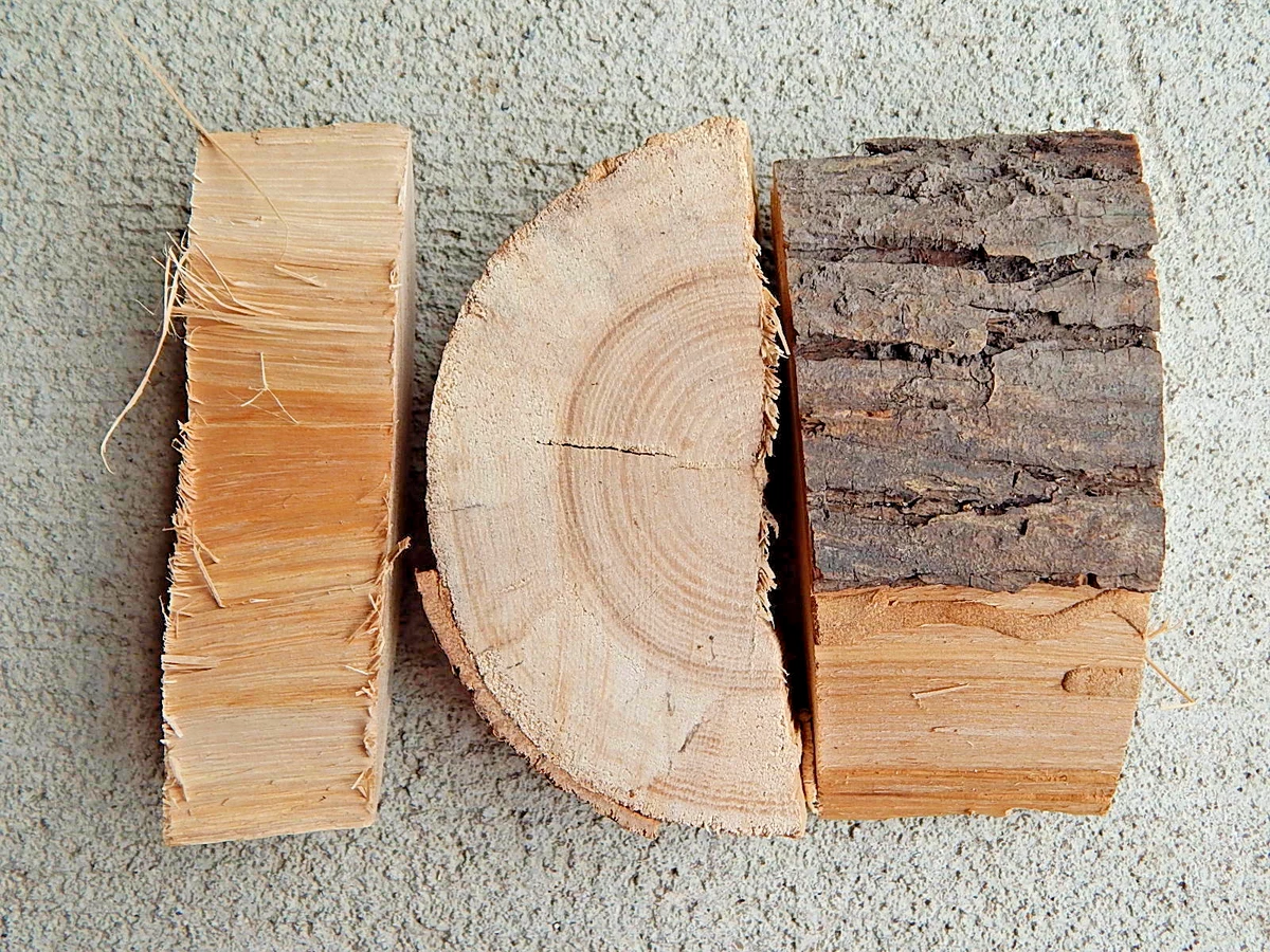 Hickory wood shop chunks