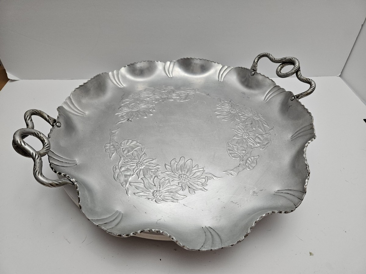 Vintage FARBER SHLEVIN #1756 Hand Wrought Aluminum 15