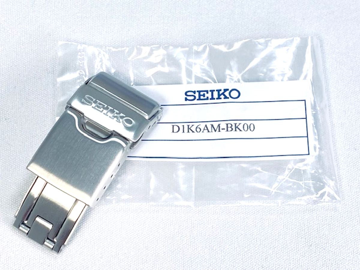セイコー純正　エクステンション付バックル D1K6AM-BK00　美品 SEIKO Genuine D1K6AM-BK00 18mm Expanding Clasp MARINEMASTER