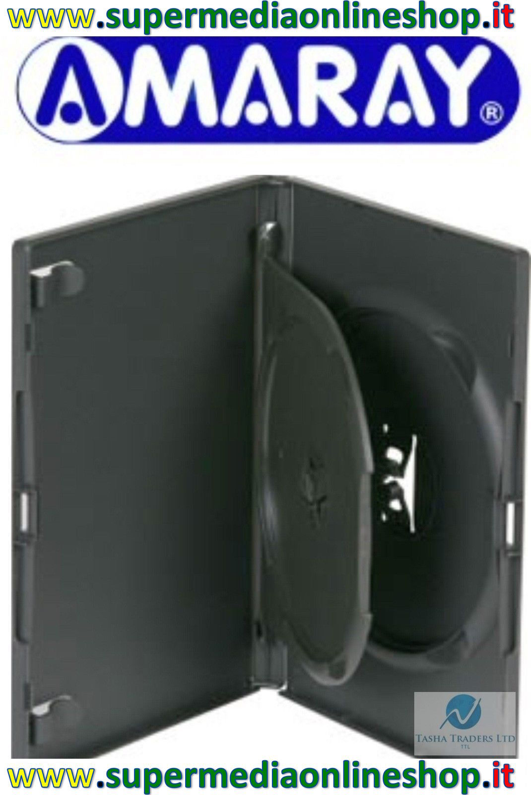 25 Cases Double With Tray Amaray 0 9/16in DVD CD R Black/Black Verbatim Tdk + eBay