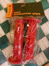 BMX Motocross Grips (Red) Vintage Damax-Pro NOS Bike Accessories Taiwan