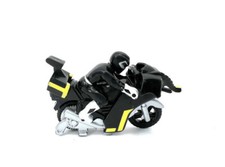 VTG Mini Mighty Morphin Power Rangers Black Ranger Triceratops Battle Back Bike