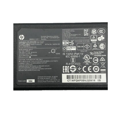 Chargeur HP Officiel TPC-CA57 - 19.5V 4.62A, Parfait Pour Vos Ordis Portables HP - Testé Et Fonctionnel !