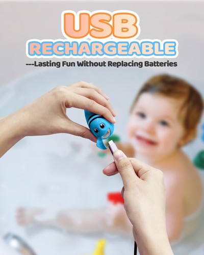Baby Badethermometer Schwimmroboter Niedliches Poolspielzeug IP67 für Kleinkinde - Bild 8 von 10