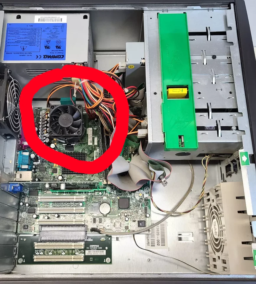 Compaq EVO d500 Pentium 4 CPU Heatsink Cooling Fan 246505-001 (Brand New) - Image 3 of 3