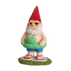Miniature Dollhouse FAIRY GARDEN ~ Mini GNOMELAND Gnome Figurine w Ax