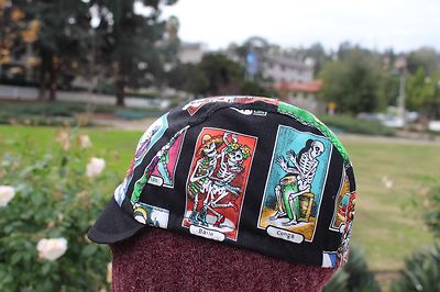 Cycling cap CARTAS DE VIDAS  one size 100% COTTON   handmade new