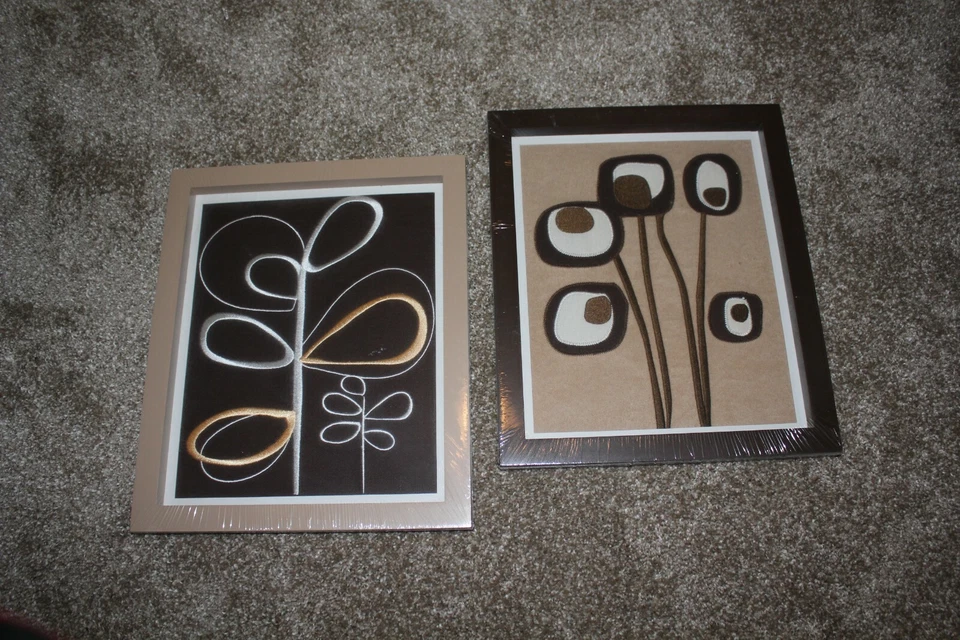 Коллекция олова кокало 2 шт. в рамке настенное искусство декор детской комнаты НОВЫЙ - Изображение 4 из 4