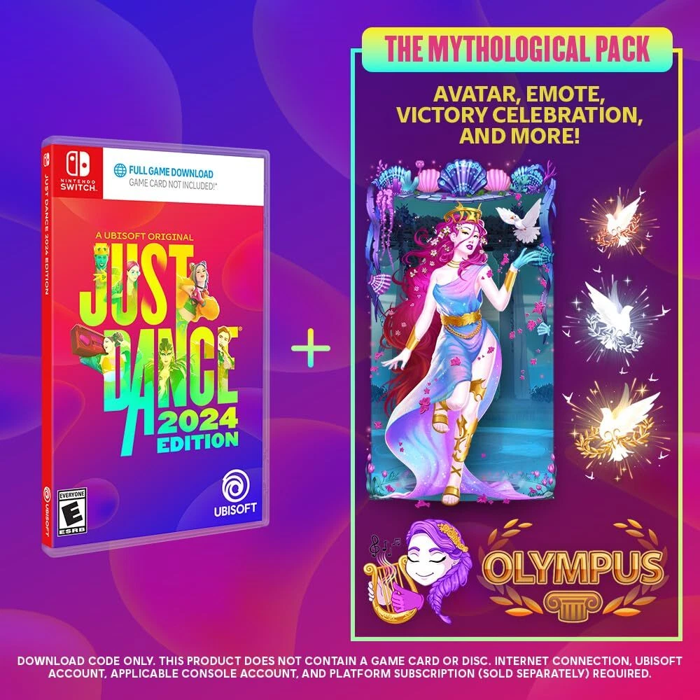 Just Dance 2024 Edition Bundle Nintendo Switch (Code in Box (Nintendo  Switch)