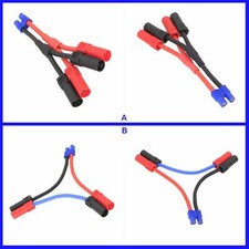 EC3 1 Female to 2 Male XT150 Series Parallel Harness Wire Lipo Battery Adapter