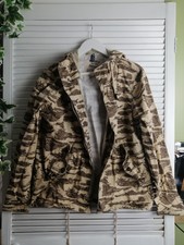 H&m Divided Army Combat Jacket Shirt Hoodie Desert Camo Camouflage Sz Med