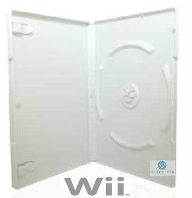 2 Nintendo WII Videospiel Hülle Hochwertig Weiß Neu Ersatz Cover Amaray