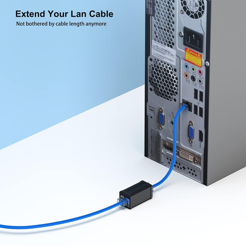 Acoplador en línea RJ45, paquete de 5, acoplador Ethernet hembra Cat7 Cat6 Cat5e - Imagen 7 de 12
