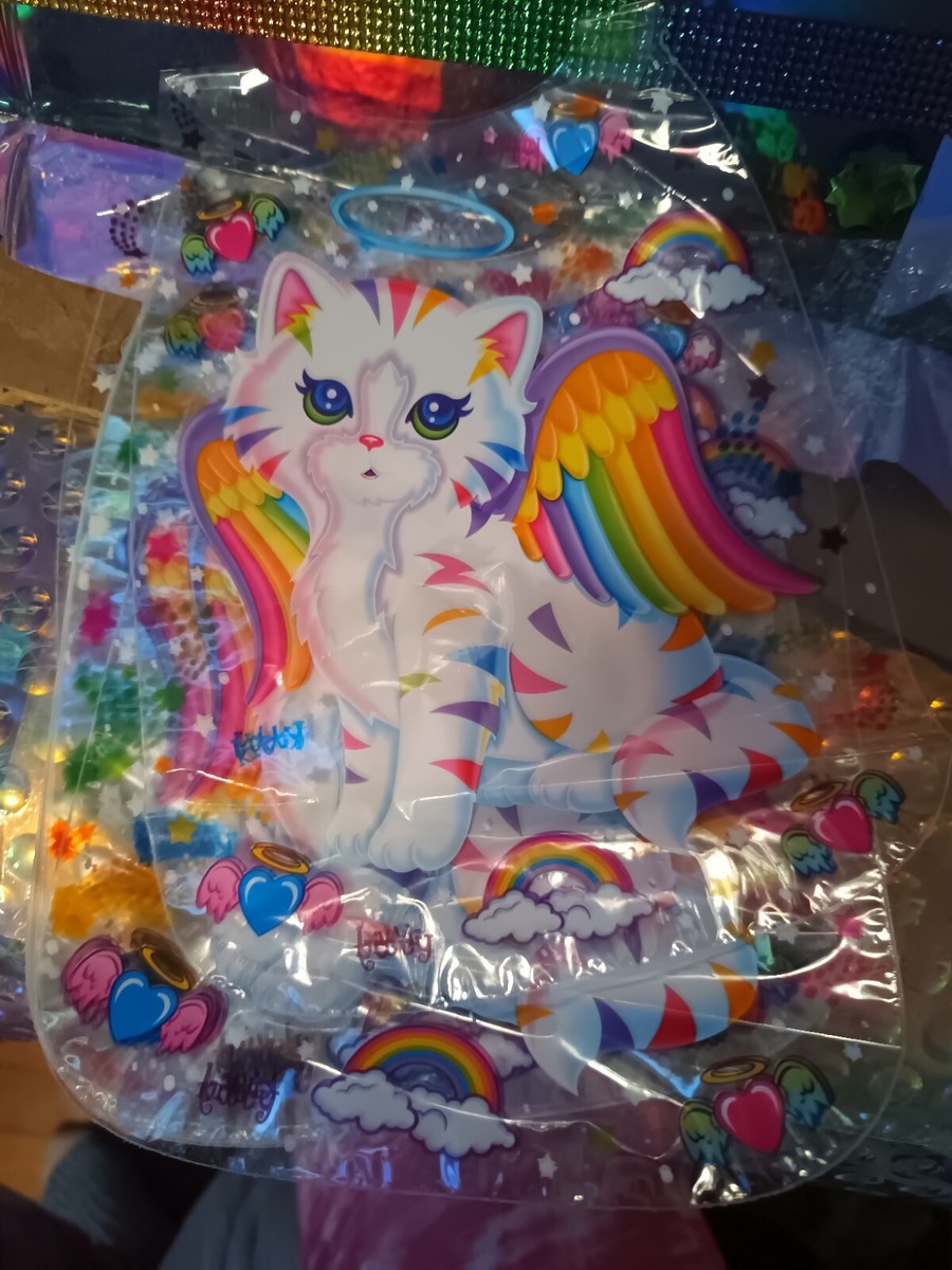 Lisa Frank Angel Kitty Cat W/ Rainbow Wings Gift Bags 11 New