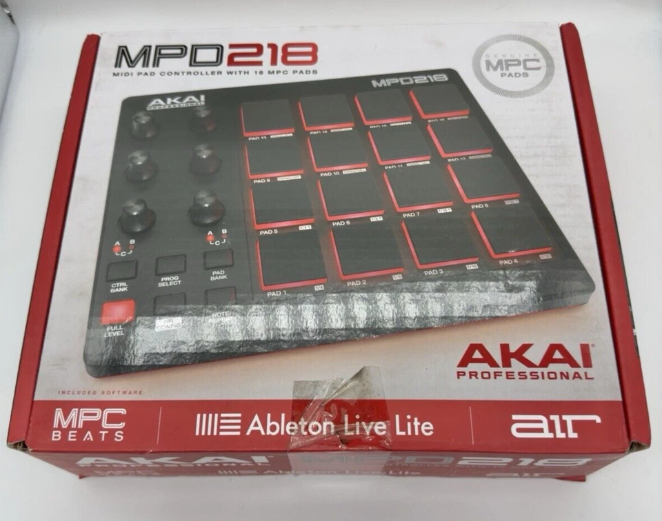 Akai Professional MPD218 USB MIDI controller 16 Pads Sound Source Software NEW - Image 3 of 4