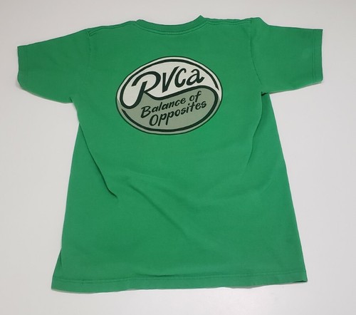 RVCA Camiseta Verde Para Hombre Talla XS Balance of Opposites Artist Network Programa - Imagen 2 de 7