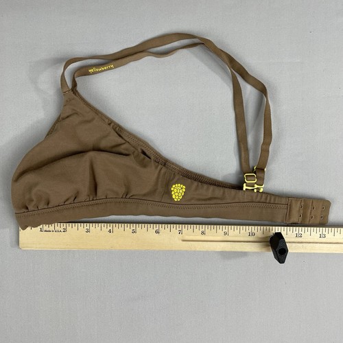 Yellowberry Joey Pima Cotton/Spandex Triangle Bra Girls Medium Mocha Brown - 第 9/14 張圖片