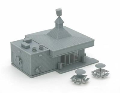 N Scale 1/160 Shrimp Bucket Restaurant | Whistle Stop  Models