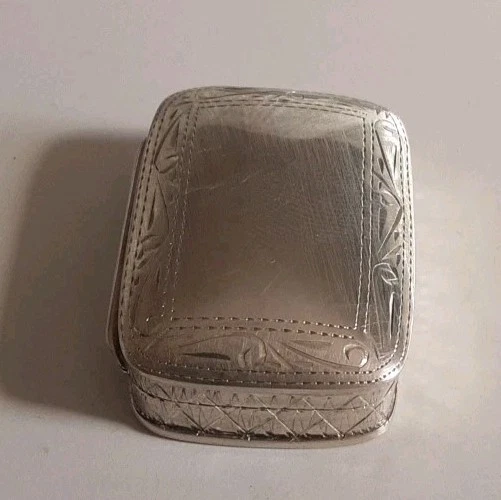 Antica Scatola Portapillole Argento 925 Con Incisioni (Pills Old Box Silver) - Immagine 3 di 4