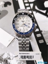 Seiko 5 Sports SSK033K1  SKX White Dial GMT  (no box*) SSK033K1