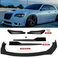 For Chrysler 300 SRT8 Front Bumper Lip Chin Spoiler Body Kit Splitter Side Skirt
