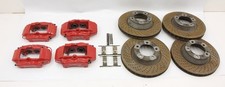 Porsche 911 996 Red Turbo Brake Calipers Brake Rotors Front Rear Oem Brembo Porsche 911 996 Red Turbo Brake Calipers Brake Rotors Front Rear Oem Brembo
