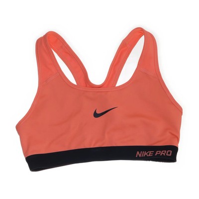 Nike Pro, Sport-BH, Größe: S, Unsure} {, Orange/Schwarz, Print, Damen #eww