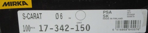 100ct Mirka S-Carat PSA SK 150 Grit Roll 17-342-150 Caratflex Silicon Carbide - Picture 3 of 9