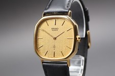[Quasi Come Nuovo] Orologio Vintage Seiko Chariot 7820-5210 Quadrante Oro Uomo Quarzo GIAPPONE