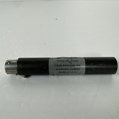Shure A15HP In-Line Microphone High Pass Filter Made In USA UNTESTED