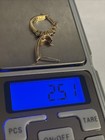 10k Solid Gold Scrap Diamond And Cubic Zirconia Earrings Weighs 2.49 Grams — photo 10