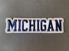 University Of Michigan Football Wolverines 5  Letter Embroidered Iron On Patch