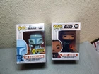 (LOT of 2) Funko POP! Star Wars Moff Gideon #380 & The Mandalorian # 345 GLOWS