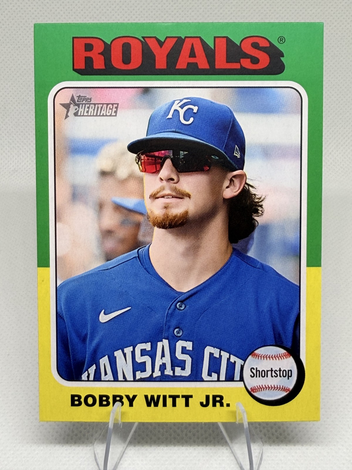 2024 Topps Heritage Missing Facsimile Signature Variation Bobby Witt Jr. #404 SP