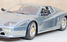 Hot Wheels Ferrari F512M Testarossa 1/18 Diecast Chrome Silver Millennium