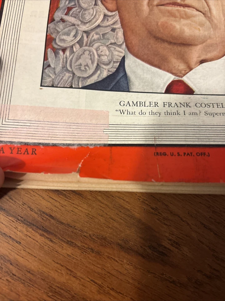 Time Weekly, Nov 28, 1949: Gambler Frank Costello - Image 2 of 3